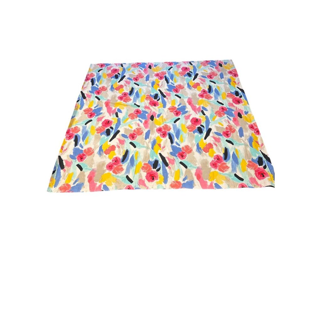 Kate Spade NY Designer Shower Curtain – Multicolor Brushstroke Floral Print – Co - Picture 6 of 6